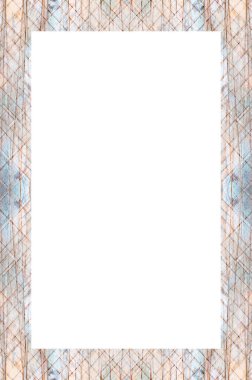 Retro desenli eski boyalı çerçeve