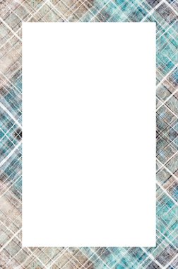 Retro desenli eski boyalı çerçeve