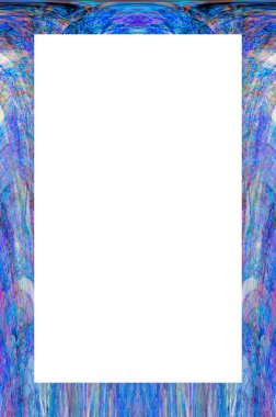 Retro desenli eski boyalı çerçeve