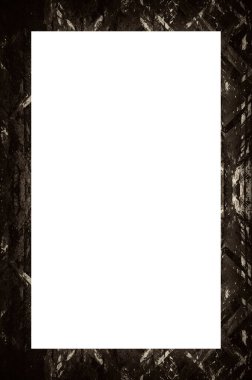 Retro desenli eski boyalı çerçeve