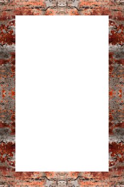 Retro desenli eski boyalı çerçeve