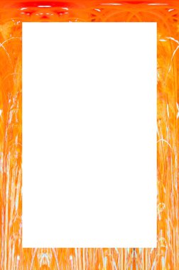 Retro desenli eski boyalı çerçeve