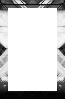 Retro desenli eski boyalı çerçeve