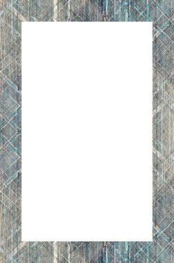 Retro desenli eski boyalı çerçeve