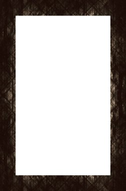 Retro desenli eski boyalı çerçeve