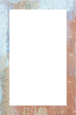 Retro desenli eski boyalı çerçeve