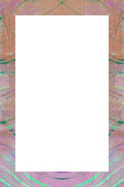 Retro desenli eski boyalı çerçeve