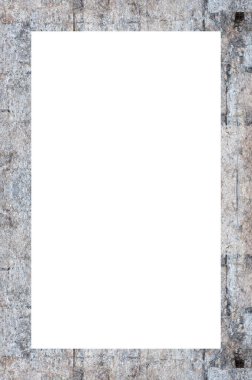 Retro desenli eski boyalı çerçeve