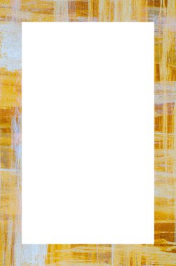 Retro desenli eski boyalı çerçeve