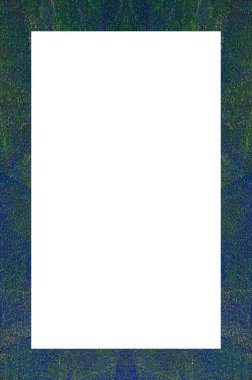 Retro desenli eski boyalı çerçeve