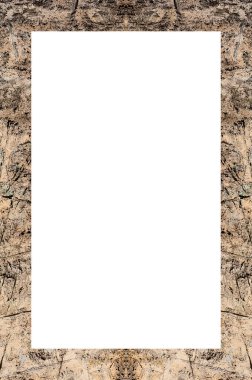 Retro desenli eski boyalı çerçeve