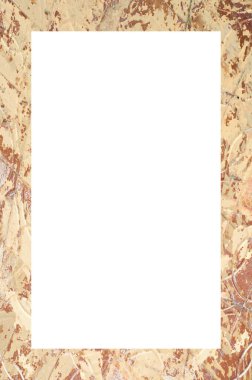 Retro desenli eski boyalı çerçeve