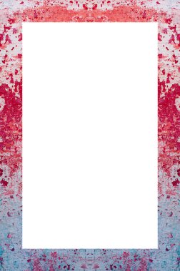 Retro desenli eski boyalı çerçeve