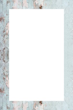 Retro desenli eski boyalı çerçeve