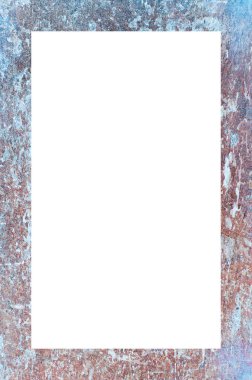 Retro desenli eski boyalı çerçeve