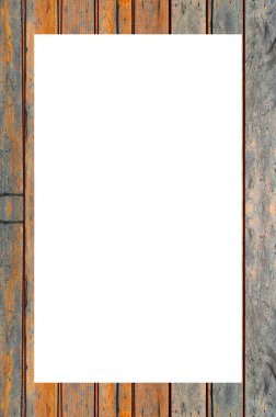 Retro desenli eski boyalı çerçeve