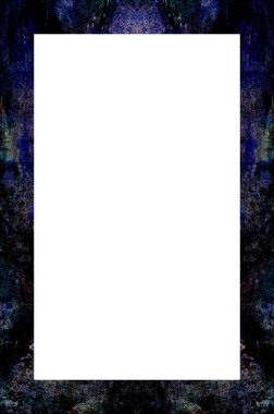 Retro desenli eski boyalı çerçeve