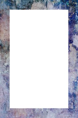 Retro desenli eski boyalı çerçeve