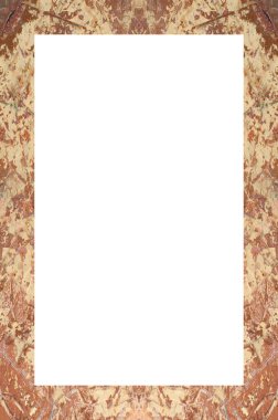 Retro desenli eski boyalı çerçeve