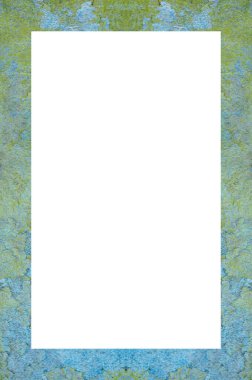 Retro desenli eski boyalı çerçeve