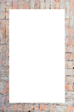 Retro desenli eski boyalı çerçeve