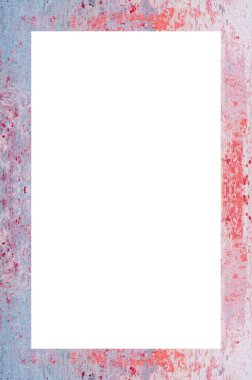 Retro desenli eski boyalı çerçeve