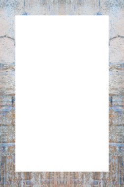 Retro desenli eski boyalı çerçeve