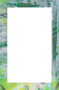 Retro desenli eski boyalı çerçeve