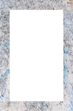 Retro desenli eski boyalı çerçeve