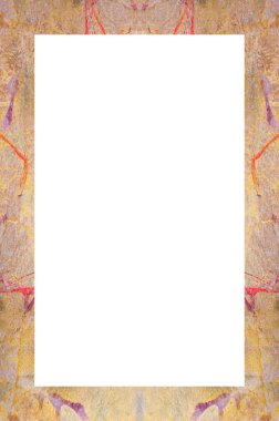 Retro desenli eski boyalı çerçeve