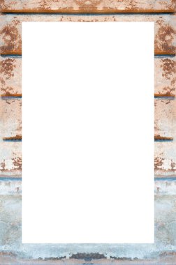 Retro desenli eski boyalı çerçeve