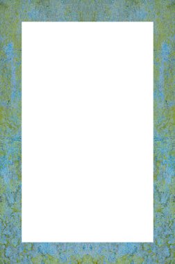 Retro desenli eski boyalı çerçeve