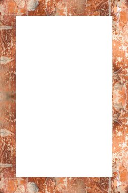 Retro desenli eski boyalı çerçeve