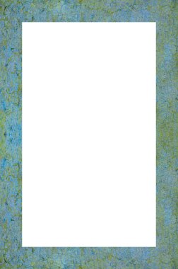 Retro desenli eski boyalı çerçeve