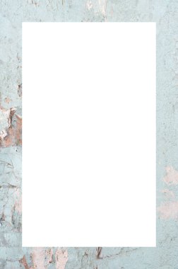 Retro desenli eski boyalı çerçeve