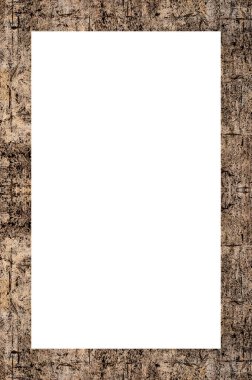 Retro desenli eski boyalı çerçeve