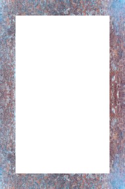 Retro desenli eski boyalı çerçeve