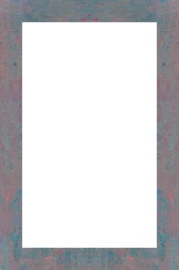 Retro desenli eski boyalı çerçeve