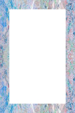 Retro desenli eski boyalı çerçeve