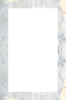 Retro desenli eski boyalı çerçeve