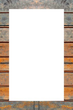 Retro desenli eski boyalı çerçeve