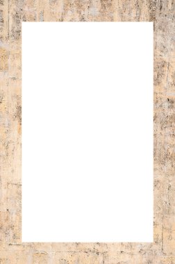 Retro desenli eski boyalı çerçeve