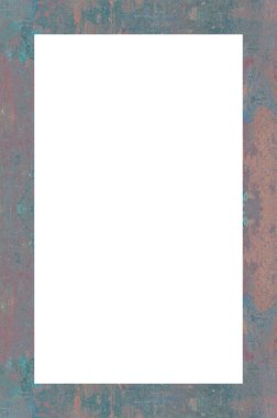 Retro desenli eski boyalı çerçeve