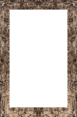 Retro desenli eski boyalı çerçeve