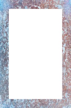 Retro desenli eski boyalı çerçeve