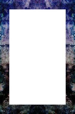 Retro desenli eski boyalı çerçeve