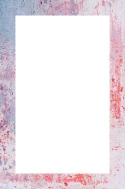 Retro desenli eski boyalı çerçeve