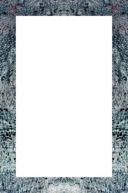 Retro desenli eski boyalı çerçeve