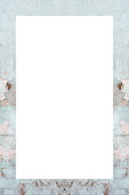 Retro desenli eski boyalı çerçeve