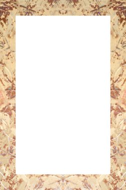 Retro desenli eski boyalı çerçeve